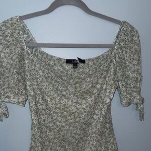 Lulus SM Body Suit Puff Sleev